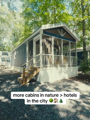 Experience the Jersey Shore in a whole new way when you book a vacation rental at this Cape May resort. This is the perfect place for family summer vacations, couples getaways, and weekend warriors looking for an escape on the east coast!  Book your trip today. 📍Sun Outdoors Cape May in Cape May, NJ #SunOutdoors #RVResort #VisitCapeMay | family vacations , east coast vacations , NJ things to do in summer , tiny home rentals , cabin in the woods