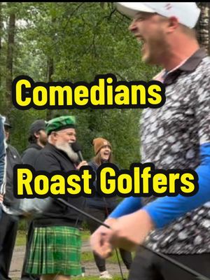 Buddy goes down hard 😂😳at the @greatoutdoorscomedy Heckle Hole- with @Donovan Workun #golf #golftiktok #roast #comedian #golftok 