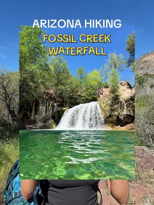 this is Fossil Creek waterfall hike located near Camp Verde, along with my fave Syncron products! #arizona #syncronpartner  🚨 UPDATE: the length of hike is determined by which parking lot you choose on the permits. I chose Lower Dixie. Be aware of the length as each parking lot is a different distance. Plan ahea, take LOTS of water and food. If As always, stay safe and leave no trace!