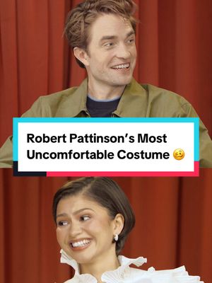 You wore a what up your where? 🤨😵‍💫 #RobertPattinson tries to fool his #TheDrama costar #Zendaya with a hilarious story about an unfortunate costume he had to wear for a film. 😂