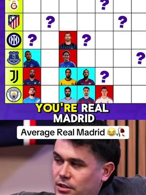 Tag a real madrid fan below🥀😂 check out latest youtube video  #frontthree #jules #realmadrid #laliga #connect4 