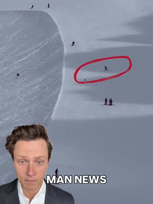 No skier is safe😳 via francesco_eri/ig #unbelievable #watchtillend #commentary #mannews 