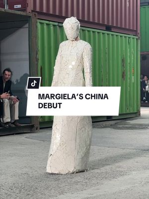 Porcelain, which originated in China, was constructed piece by piece into artisanal dresses at Margiela’s Shanghai show today #Margiela #MaisonMargeila #Shanghai #TikTokFashion #FashionTok  