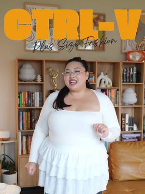 CTRL V Episode 10: Skirt Over Pants 🖤✨ Love this sporty, edgy, and fem look! TBH this trend felt intimidating at first,  because I didn’t know how to style it for my body. Here’s what made it work: - Balance volume with structure - Used the skirt to create a waistline - Make the trend work for your body type Style isn’t about avoiding trends because of our size, it’s about learning how to make them yours. 🫶🏼