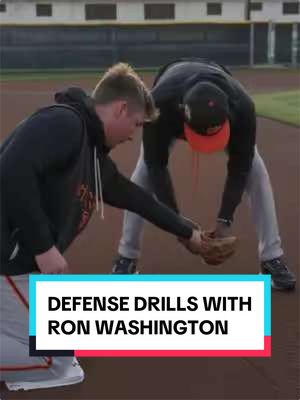 An up-close look at a training session with legendary coach, Ron Washington #MLB #Baseball #Infield #Coaching