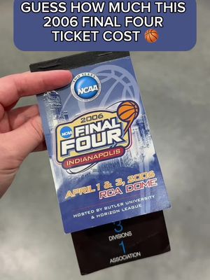 how much did a lower level Final Four ticket cost in 2006?? Let us know your guess in the comments 🫣