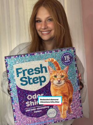 Introducing Diamond Edition litter🤩  With each step your cat will feel fancier. Only the best for your Queen 👑 💎 🐈 April Fools’! But would you buy this litter for your cat?🤩  #freshstep #bedazzled #cats #freshsteppartner 