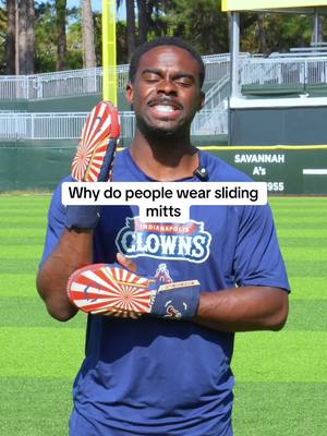 Why baseball players wear sliding mitts #baseball #MLB 