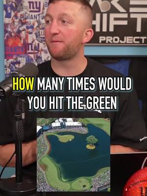How Many Times Could You Hit The 17th Green At Sawgrass In 50 Tries?! #golf #reels #tpcsawgrass #PGATOUR