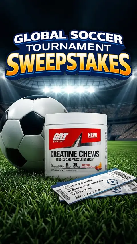 The biggest giveaway of the season is here 🌍🔥 We’re sending ONE winner and a plus one to a major international soccer match in the U.S. ⚽🏆 5 runner-ups scoring a full month of Creatine Chews AND a $100 gift card 💪🔥 How to enter: 1️⃣ Follow @gat_sport 2️⃣ Tag 2 friends 3️⃣ Share to your story 4️⃣ Sign up at the link in bio Lock in your entry and don’t miss your shot 🎯🔥 🏆winner will be selected week of June 1st. No purchase necessary to enter or win. Purchasing an item will not increase the chances of winning. Offered to legal residents of the fifty (50) USA, 18+ Void where prohibited by law. #WorldCup #Soccer #giveaway 