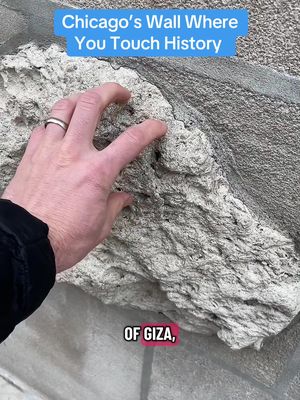 Touch the most famous historical artifacts from the last 4000+ years at this Chicago public wall.  ☑️ Another place unlocked on the Chicago Passport app