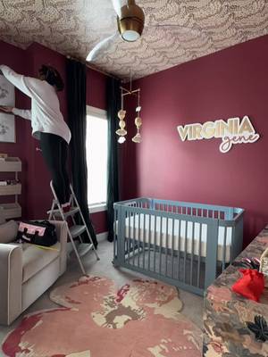 One of the biggest compliments for an interior designer is a repeat client. 🥹 We first met when my client couple purchased their new home. Then I returned for their first child, and now their second. This nursery transformed an awkwardly-shaped small office space into the perfect moody and whimsical nook for the household’s newest princess. This might be my new favorite corner of the house. Photos and the grand reveal coming soon... 🩷 #ProjectRoseRoom #fyp #InteriorDesigner