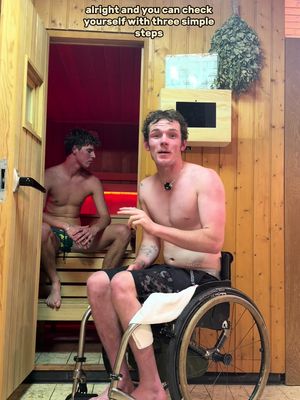The legends, @twomates1chair, have made it to Austria. And they're spending their well earned relaxation time teaching you how to check your nuts. movember.com/knowtheynuts for more!