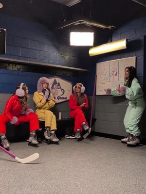 A moment for the locker room ritual 😭 Catch this team hitting the ice on 4/6, available on YouTube!  