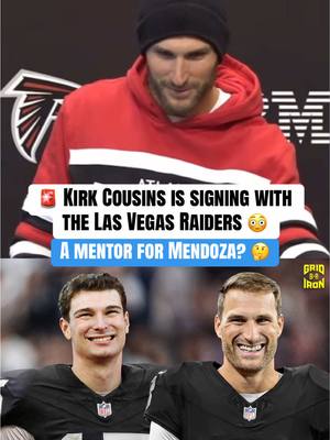 Cousins is signing with the Raiders, per his agent Mike McCartney. Good move for Las Vegas? 👀 (via @Atlanta Falcons) #nfl #football #nflfootball #raiders
