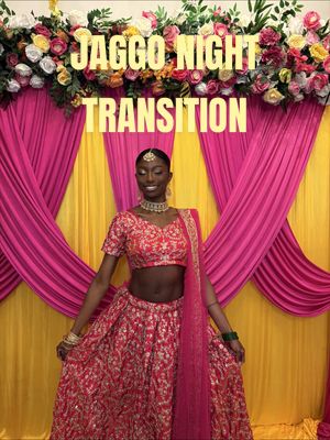 I actually need to get invited to another Jaggo so I can hear this song again and dress up like this 😭 #jaggonight #indianweddings 