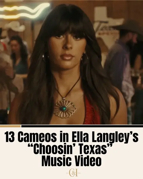 Ella Langley’s official “Choosin’ Texas” music video is here, and it’s packed with star power. Shot in Fort Worth, the new visual rounds up a stacked lineup of cameos spanning red dirt, rodeo and Hollywood, including Miranda Lambert, Luke Grimes, Ava Phillippe, Kaitlin Butts, J.B. Mauney, Shea Fisher, Mike Ryan and more. Watch the full video to spot them all! @Ella Langley @Luke Grimes @Miranda Lambert @kaitlinbutts #choosintexas #countrymusic #ellalangleymusic #yellowstone #texas 