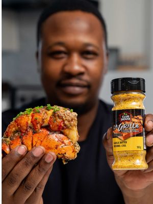 Garlic Butter Lobster Tails 🦞🔥 #clubhousepartner When you start with great ingredients, the right seasoning makes all the difference. Today I’m using @Club House Canada La Grille Garlic Butter Seasoning to bring those rich, mouthwatering flavours that make anything off the grill taste incredible. Simple, bold, and seriously delicious. Rub it onto your favourite cuts for the easiest way to get that perfect crust and juicy, buttery finish. What are you throwing on the grill next? 👇🏾 Try the full lineup of Club House La Grille seasonings and take your barbecue to the next level. Learn more: www.clubhouse.ca/en-ca/la-grille Recipe (Serves 3) Ingredients 3 lobster tails (about 6 oz meat each — from ~1.5–2 lb lobsters) 3 tsp Club House La Grille Garlic Butter Seasoning (1 tsp per tail) 1 lemon, cut into wedges Fresh chives, finely chopped Garlic Butter ¼ cup butter, divided 10–15 cloves garlic 1 tsp lemon zest Pinch chili flakes 1 tbsp Club House La Grille Garlic Butter Seasoning 2 tbsp chopped chives Method 1. Prep (steakhouse style) Using kitchen shears, cut down the top of the shell. Gently loosen and lift the meat, resting it on top while keeping it attached at the base. 2. Season Sprinkle about 1 tsp seasoning over each tail. 3. Garlic butter Melt half the butter with garlic, lemon zest, and chili flakes over low heat until soft and lightly browned (10–15 min). Pour over remaining butter, whisk smooth, then mix in seasoning and chives. 4. Grill Preheat to medium-high (~400°F). Place lobster tails shell-side down. 5. Baste After 5–6 minutes, brush generously with garlic butter. 6. Finish Cook another 4–5 minutes until opaque and just firm. Finish with lemon and chives. #ClubHousespices #grillingtips