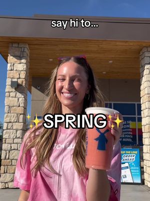 say hi to our NEW blush-worthy drinks crafted to put a spring in your step 🌸 Black Forest Mocha w/ Cherry Soft Top® 🍒 🌸Cherry & Dark Chocolate w/ Cherry Soft Top® Pretty In Pink Rebel 🌸✌️Strawberry, Raspberry, Blackberry & Sweet Cream Energy Drink w/ Soft Top® & Shimmer Sprinks #spring #dutchbros