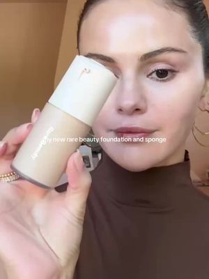 @Rare Beauty’s new foundation primes, covers, and sets all in ONE! It’s so easy to use and looks even better as the day goes on. Pair it with our new Soft Touch Makeup Blending Sponge (or foundation brush)! you can try it now only @sephora and rarebeauty.com🤍