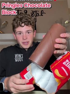 I need a food hack for the mess this made🥹 #chocolate #pringles #chips #foodhacks #thefoodguy 