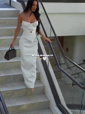 White dresses are my go-to for spring 🌸✨ #FashionNova #NovaBabe #SpringStyle #OOTD