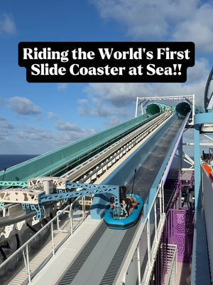 First slide coaster at sea!! 📍Norwegian Luna  #Norwegian #cruise #cruisenorwegian 