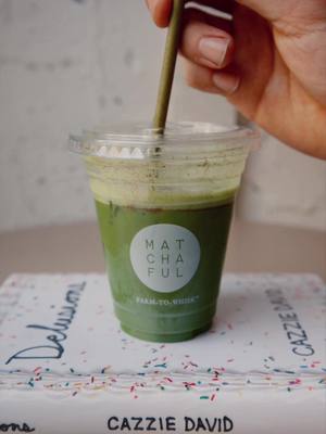 In the middle of Cazzie David’s breakup that happened to be taking place at Matchaful, her sister Romy saw her location and asked if she would get her this iconic, custom matcha order. So we made it real. Introducing Romy’s Delusional Matcha: A not-so-secret off-menu drink, inspired by that exact moment. A short iced matcha latte with housemade oat milk, extra matcha (2g), 1/2 tbsp monkfruit, and cinnamon. This one is meant to be enjoyed the way Romy intended, no modifications allowed. IYKYK — ask for “Romy’s Delusional Matcha” in cafés or order online, and get the full story in Cazzie’s new book, Delusions. It’s very matcha-forward — not for the faint of heart. Try it and tag us to let us know what you think. Available for a limited time.