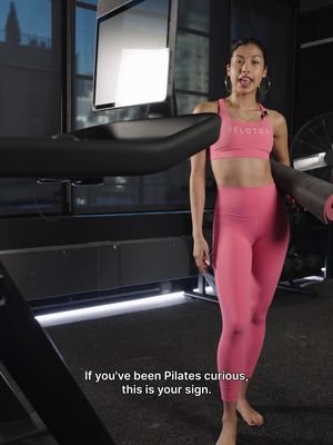 She’s in her Pilates era thanks to @OnePeloton!