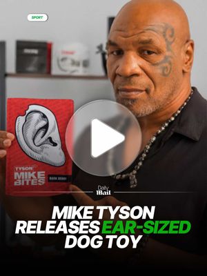 Legendary boxer Mike Tyson is releasing an ear-sized dog toy referencing his iconic fight with Evander Holyfield. The Goodboi x TYSON 2.0 “Mike Bites” Bark Berry Edition is officially here! Inspired by the most "ear-resistible" moment in sports, this 3-piece plush set is built for heavy hitters of all sizes. #miketyson #dog #dogs #boxing🥊 #sports 
