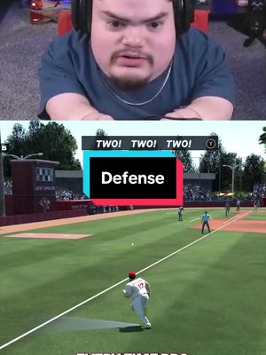Defense is hard 😂 Full video is on my YT - Littlemann17 #mlbtheshow #mlbtheshow26 