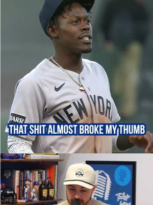 Jazz Chisholm Jr. says this hit almost broke his thumb, a breakdown #yankees #newyorkyankees #MLB #baseball #repbx 