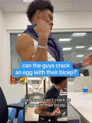 what, like it’s hard ?? @Brooklyn Nets #eggchallenge #strengthchallenge #eggcrack #athletes #funny 