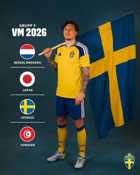 Här är vår grupp i VM 2026 🇸🇪