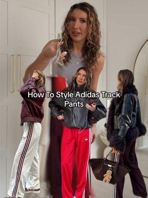 THE ONES I’D REBUY - adidas track pants and 3 ways I’d style them for spring 🫶🏻 Welcome back to my weekly series (episode 3).  Whilst these @adidas track pants might be more of a trending item, they have definitely earned their place in my wardrobe. I wear them at least once a week at this point. Pair with a blazer for a casual office outfit or even on a night out with a heel and bodysuit. Have you bought a pair?  #adidas #adidastrackpants #adidasfirebird #trackpants #springoutfits 