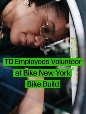 In February, 60 TD employees joined @bikenewyork staff and volunteers at JHS 118 in the Bronx to build 105 bikes in support of Bike New York's Get Kids Biking program. An annual event held ahead of the TD Five Boro Bike Tour, most of the bikes built remained at JHS 118 for students to use as part of bike education programming, while the remaining bikes went to Bike NY's community bike education centers throughout Manhattan.