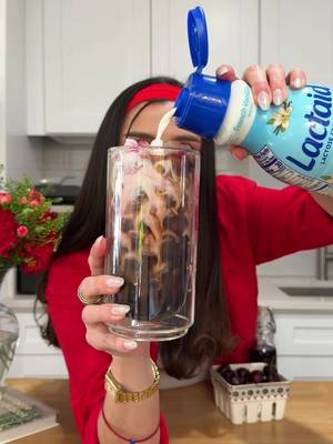Using NEW LACTAID® French Vanilla Creamer to make my Cherry Vanilla Cream Cold Brew 🍒☕ A drink that’s delicious, creamy, and just sweet enough to feel like a little reminder that spring is coming soon! This homemade cherry vanilla syrup is one of my favorite recipes to make and I know you’ll love it just as much. Cherry Vanilla Syrup: • 1 cup cherries (fresh or frozen) • 1 cup white sugar • 1 cup water • 1 tsp vanilla extract To build the drink: • Ice • 1-2 tbsp cherry vanilla syrup • 6-8 oz cold brew • A splash of LACTAID French Vanilla Creamer #ad #Lactaid_Partner ##coffeesyrups##coffeeathome##coffeerecipe@@LACTAID®