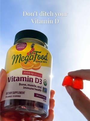 Vitamin D isn’t just a winter thing, it’s a year-round staple for many. If you're looking for lighter seasonal support, MegaFood Vitamin D3 gummies are an easy (and tasty) swap.