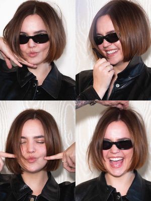 @Bailee Madison got a pretty little bob.  She styled with The Glassy Smooth Blowdry Spray The Major Hairspray The Glassy Smooth Hair Oil  #hairoil #sephora #sephorasale 