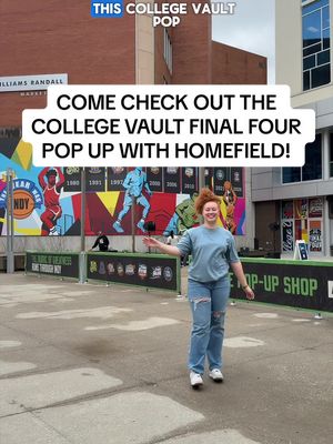 The @collegevault Pop Up is open all weekend and has the BEST vintage Indy Final Four gear. Snag some merch and customize it with their really cool patch bar! #indy #MarchMadness 