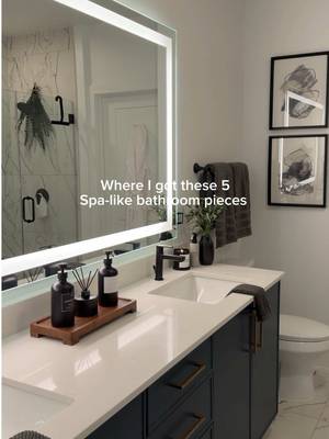 Level up your bathroom with this 5 spa like pieces! 🏠🧼 #homedecor #bathroomupgrade #apartmenttherapy #homesetup #menslifestyle 