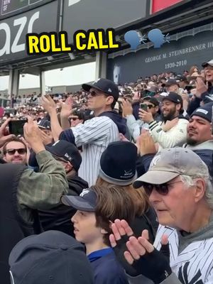 First Roll Call of the Season 🗣️ #yankees #MLB #rollcall #bleachers #yankeestadium 