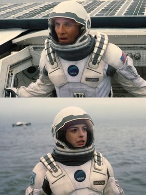 We need a second. #Interstellar #AnneHathaway #MatthewMcconaughey #Movies #MovieClips
