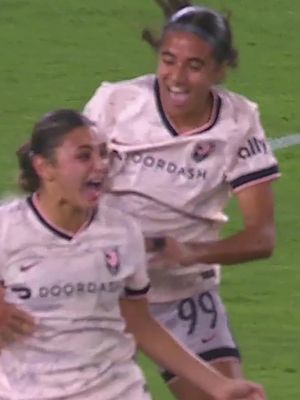 Gisele Thompson hits it cleanly from distance and it drops in off the post! #NWSL #goal #soccertiktok #futbol 