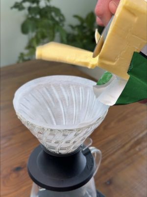 A better bulletproof coffee—butter pour over 