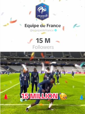 1️⃣5️⃣ MILLION FOLLOWERS 🥳💙   Thank you all! We can’t wait for the World Cup with you 🫶 #equipedefrance #football #sportstiktok 
