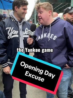 Opening Day should be a day off for everyone 📣 @YES Network #nyyankees #MLB #yankees 