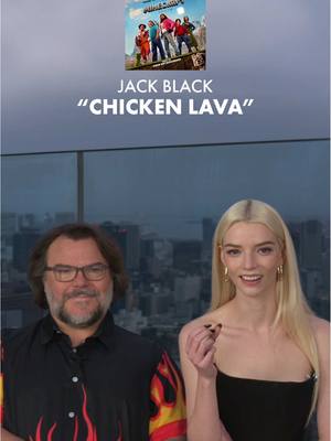 @Jack Black in the perfect shirt for this song 🔥 #jackblack #anyataylorjoy #Minecraft #thesupermariogalaximovie #supermario 