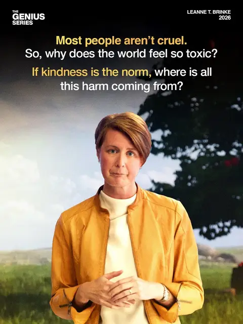 Most people aren't cruel. So why does the world feel so toxic? Psychologist Leanne ten Brinke spent 20 years finding the answer. It's not that people are bad. It's that a very small group causes a wildly disproportionate amount of harm. And once you understand that, everything changes. Watch the full Genius Talk on YouTube. Link in bio. A Genius Talk ft. @leannetenbrinke 