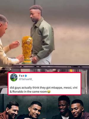 They really made us think they got together 🥲 (via bobbycharlton44/X, h/t Talhaa10_/X) #worldcup #2026worldcup #lego #messi #ronaldo